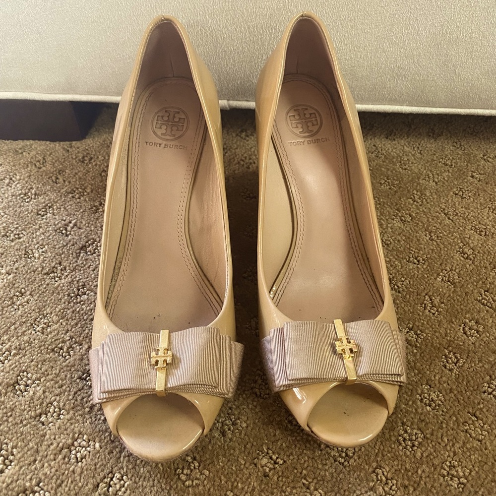 Tory Burch size 7.5 wedge heels